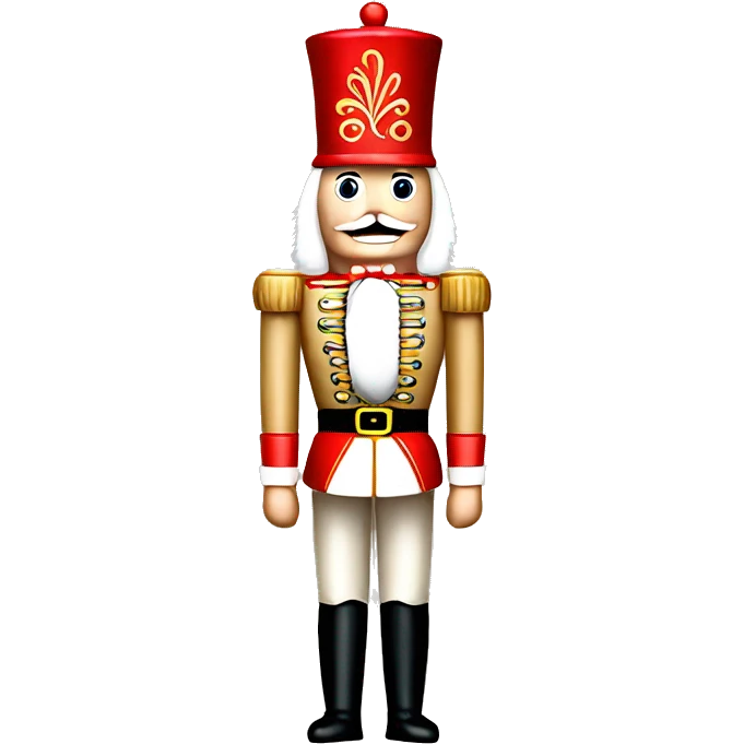 life-size beige nutcracker emoji