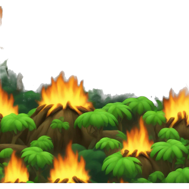 Rainforest burning  emoji