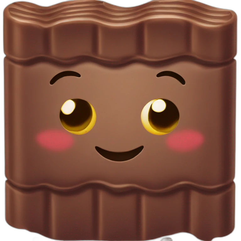 kawaii chocolate bar emoji
