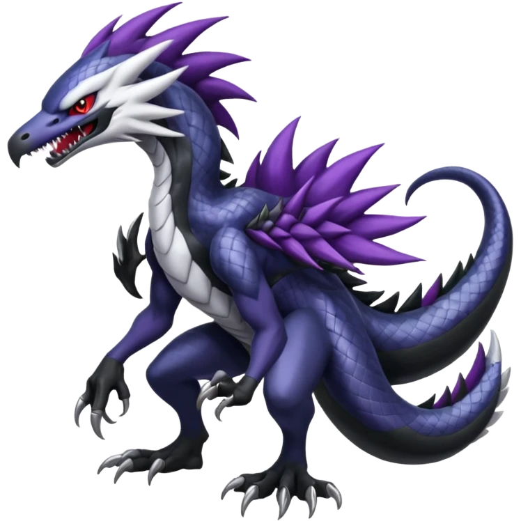 Silvally-Nargacuga-Venom-fusion, full body emoji