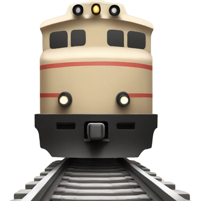 Beige train  emoji
