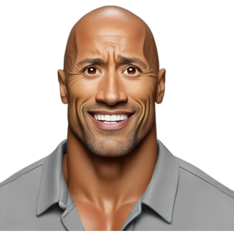 Dwayne Johnson même emoji