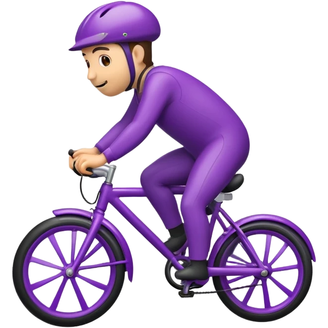 eggplant riding bike emoji