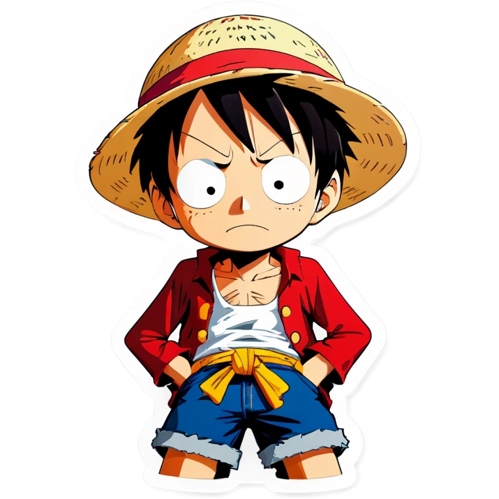 Luffy sad emoji