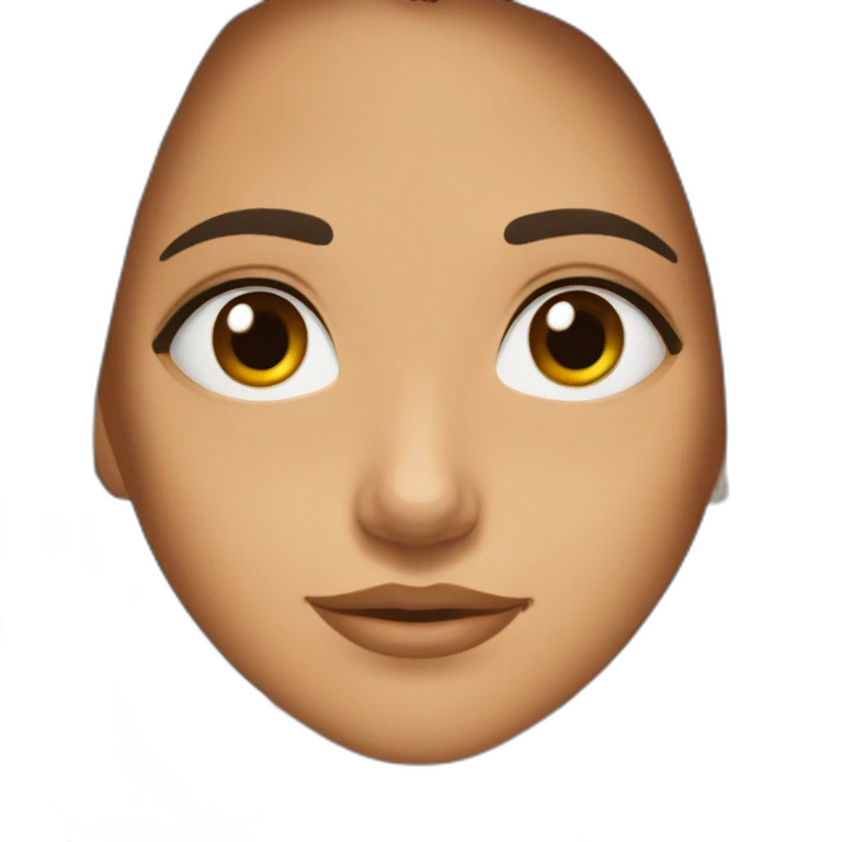 brune yeux marron emoji