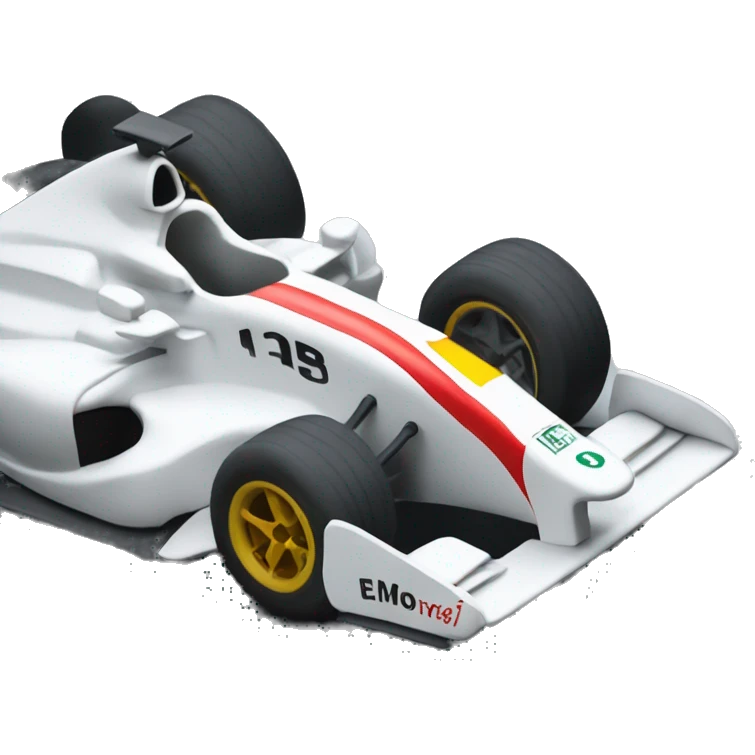 Formula one racecar being engineered emoji
