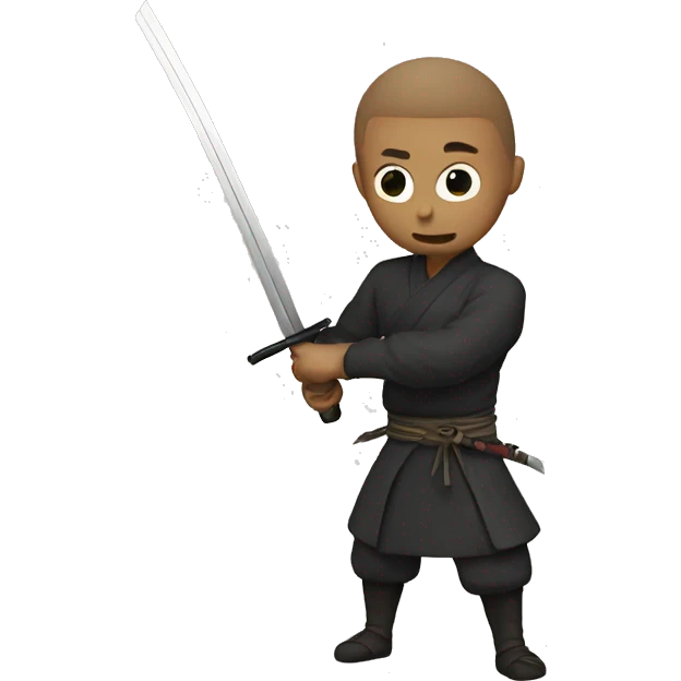 katana cutting the wind emoji