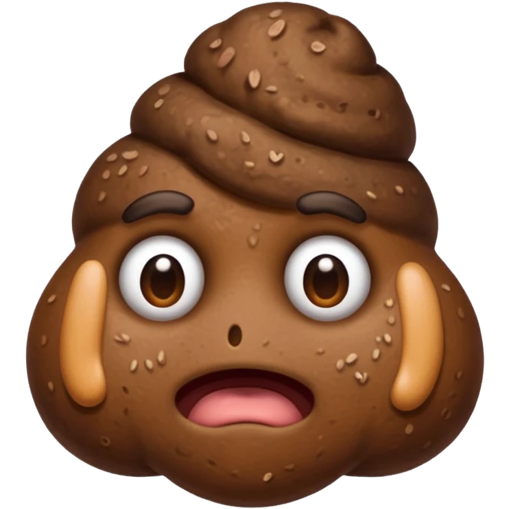 Man with a poop emoji