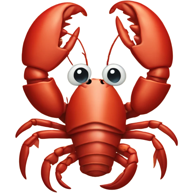 lobster holding heart emoji