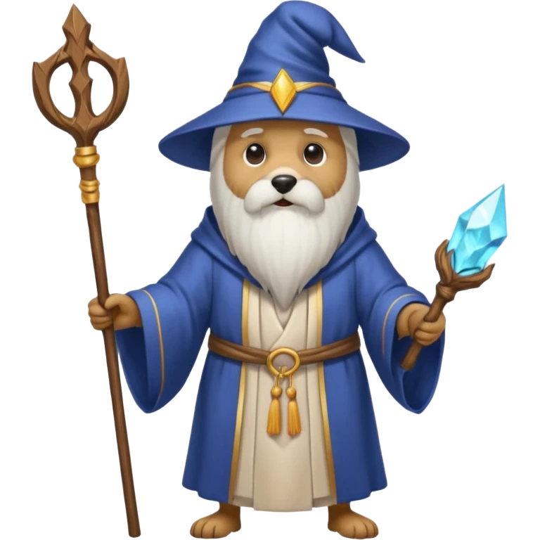 Dog wizard emoji