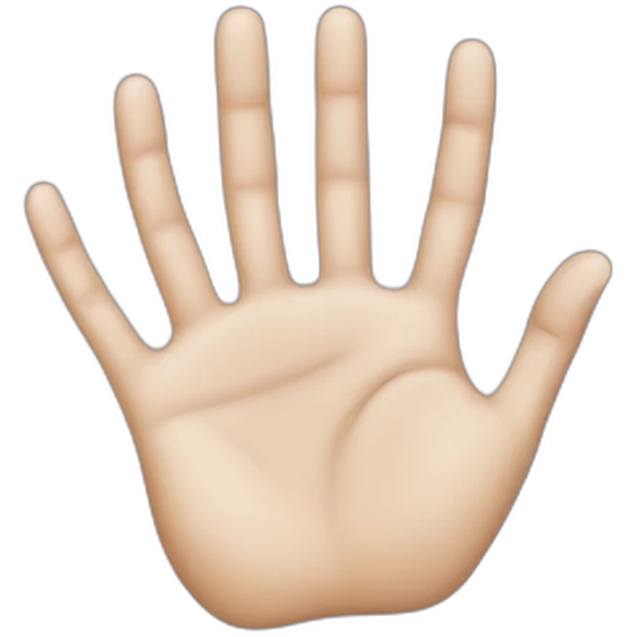 normal human hands emoji
