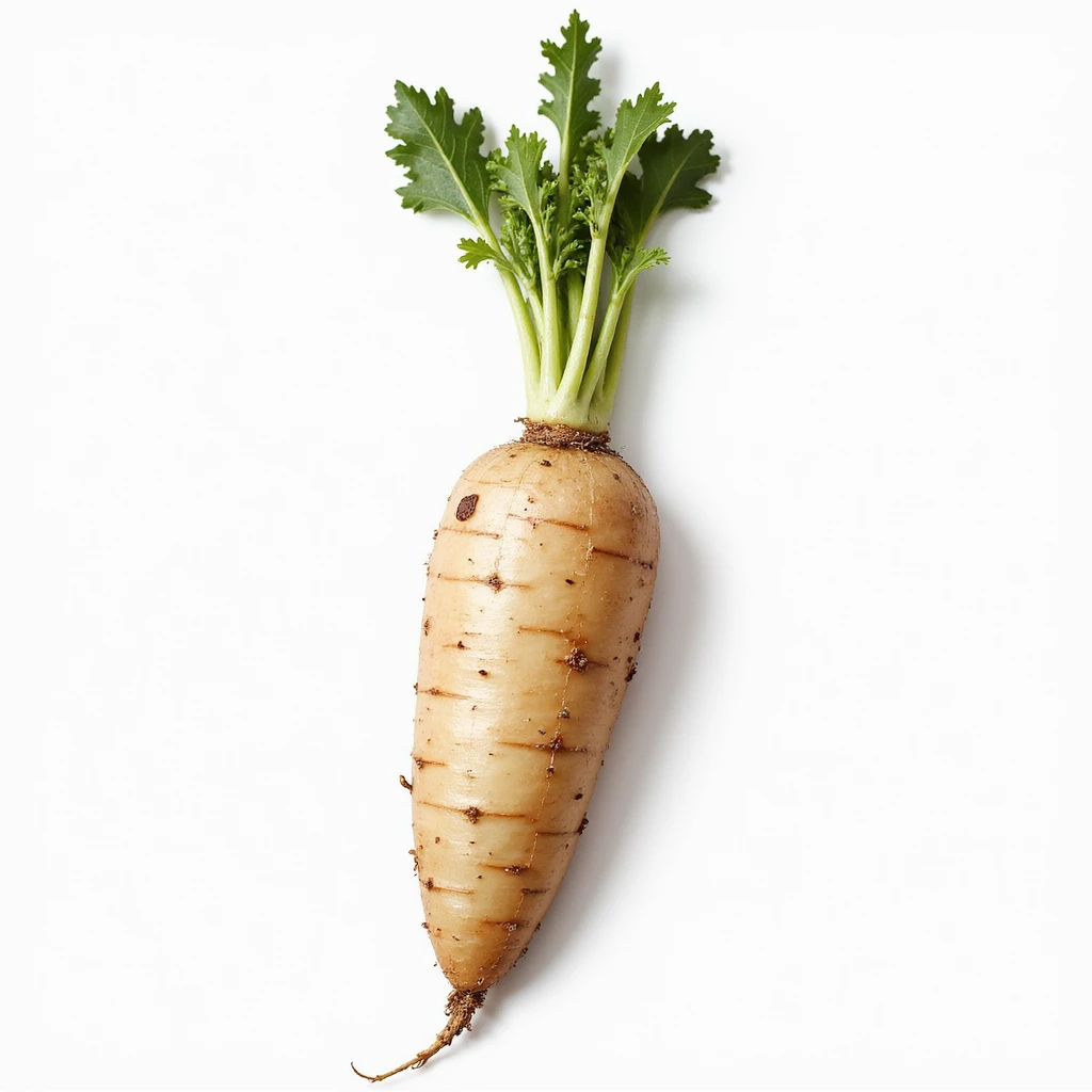 a parsnip, realistic style, detailed, natural colors emoji