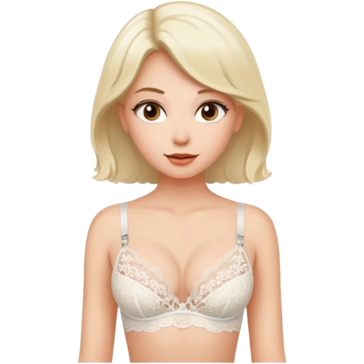 women in a bra with no panties on showing her pussy emoji