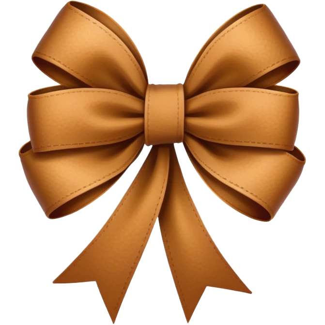 Brown heat with a bow emoji