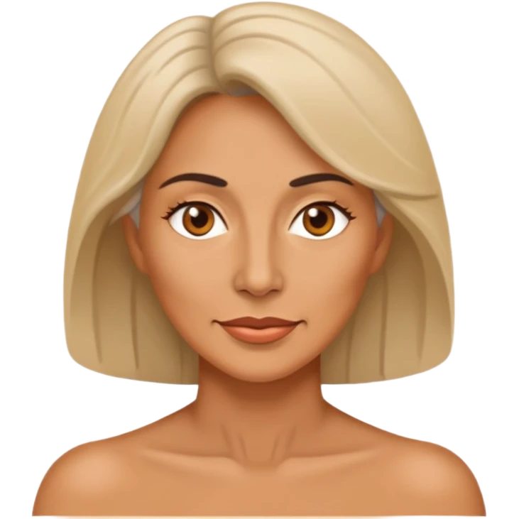 Naked middle aged miss emoji