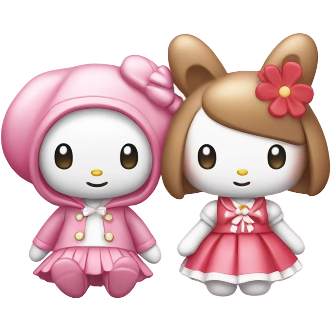 my melody hello kitty emoji