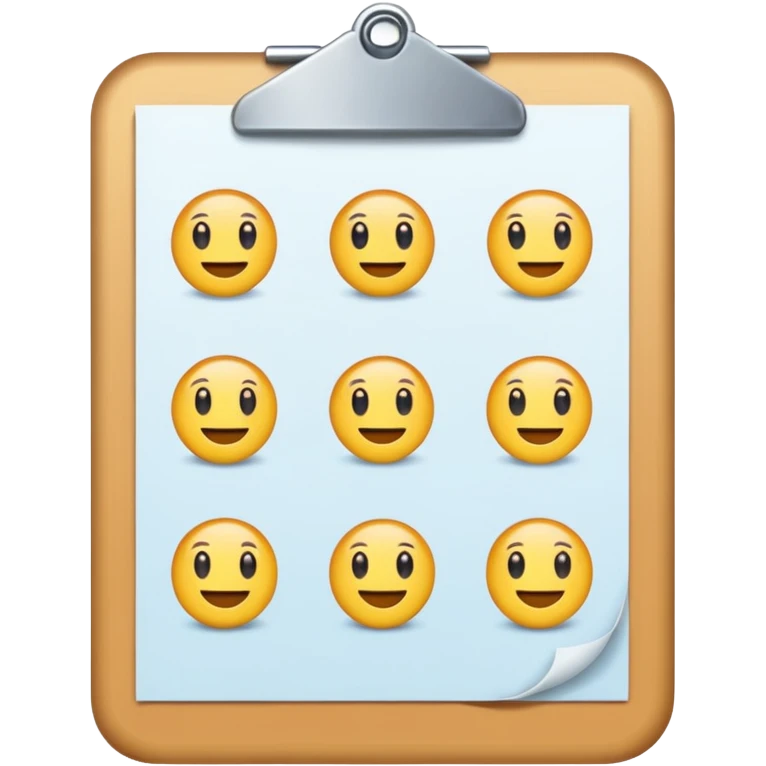 test completion sheet emoji