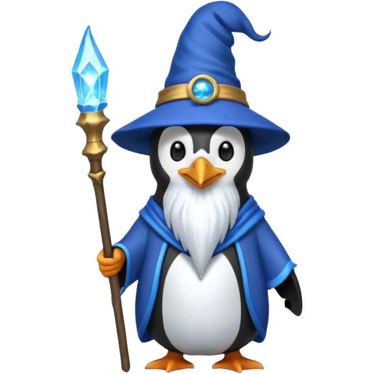 Penguin Wizard emoji