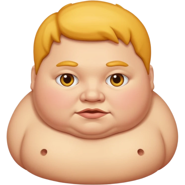 Fat person emoji
