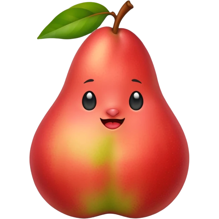 pear with red blush  emoji