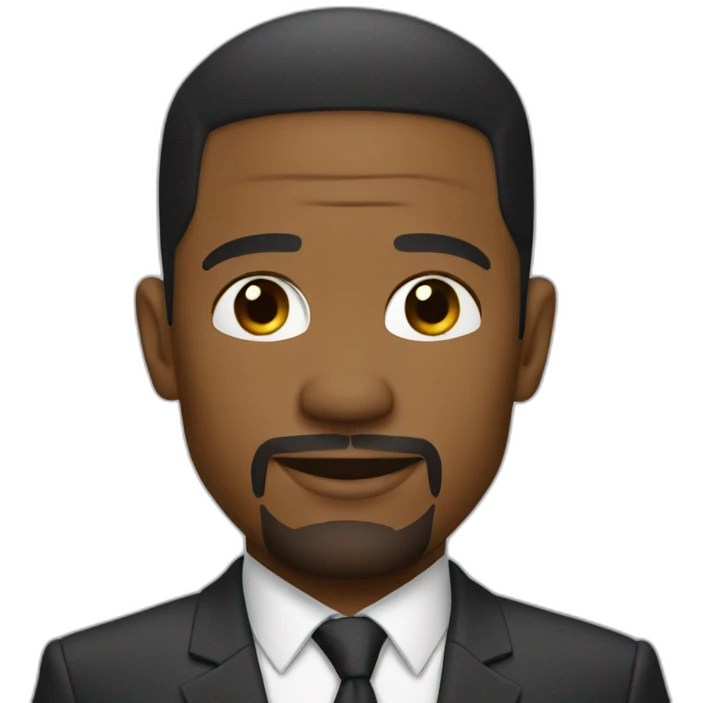 actor Jamie Foxx wearing suit emoji