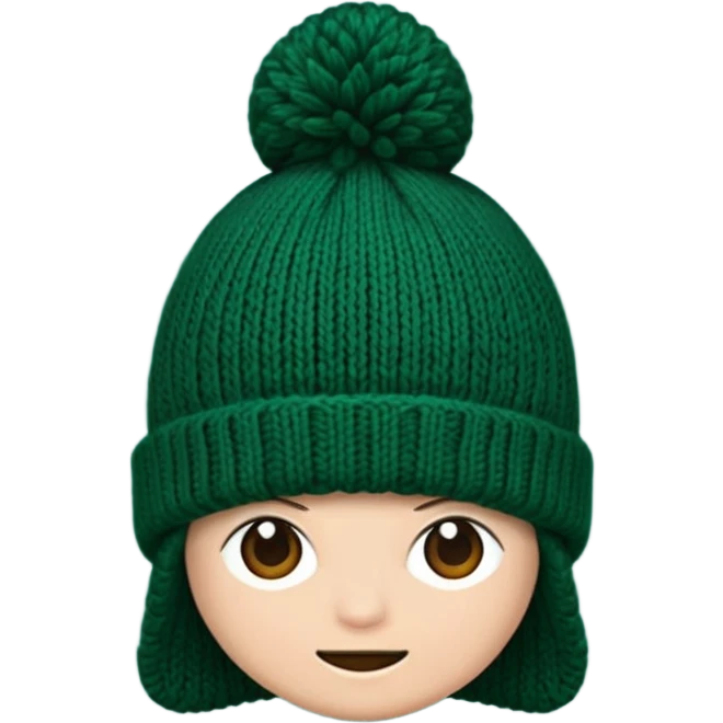 dark green beanie emoji