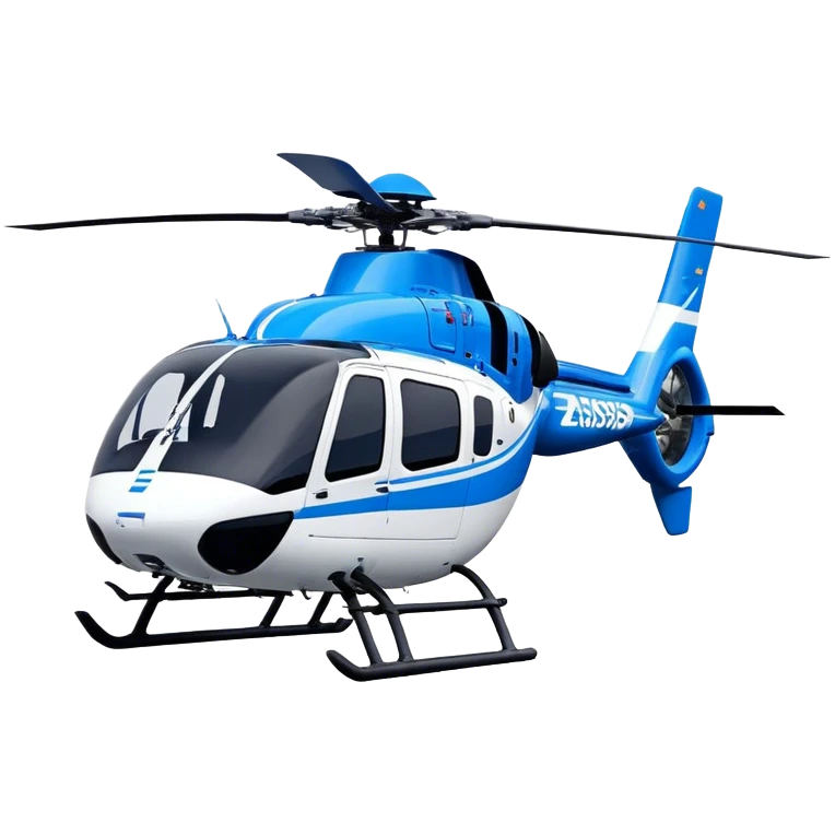 Eurocopter EC135 - Airbus Helicopters (Model Year: 2020) (Iconic colour: Blue and white) emoji