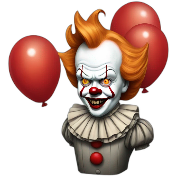 Donald trump as pennywise emoji