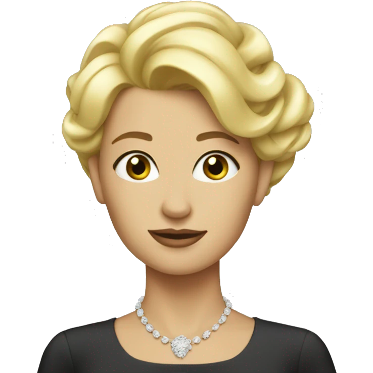 blonde elegant woman emoji