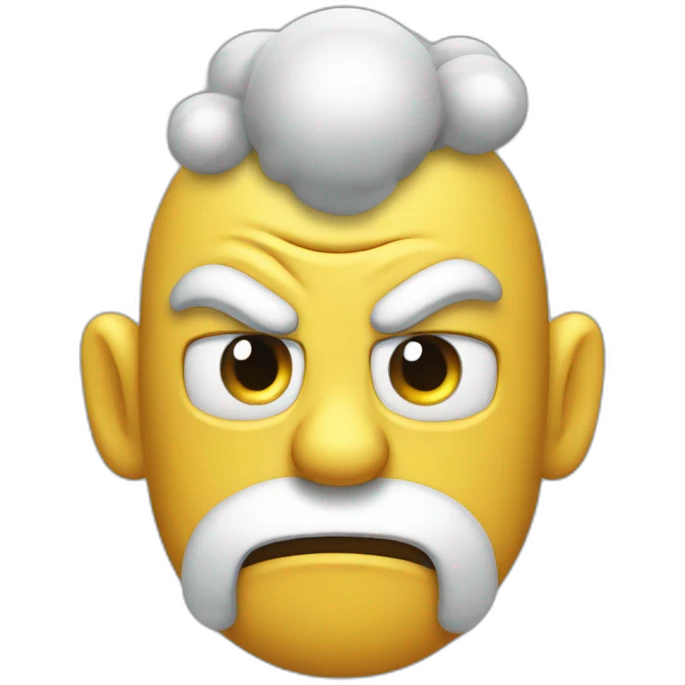 Steam coming out of ears, angry  emoji