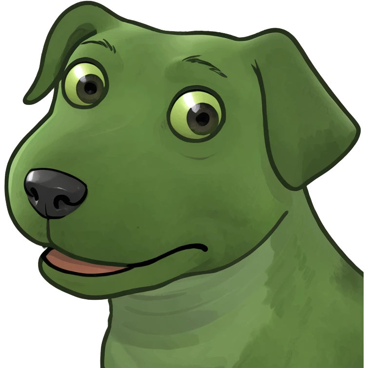 Dog with a Glock emoji
