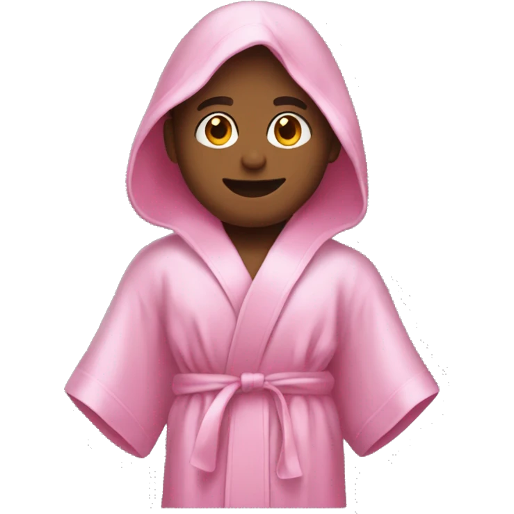 Silky pink robe  emoji