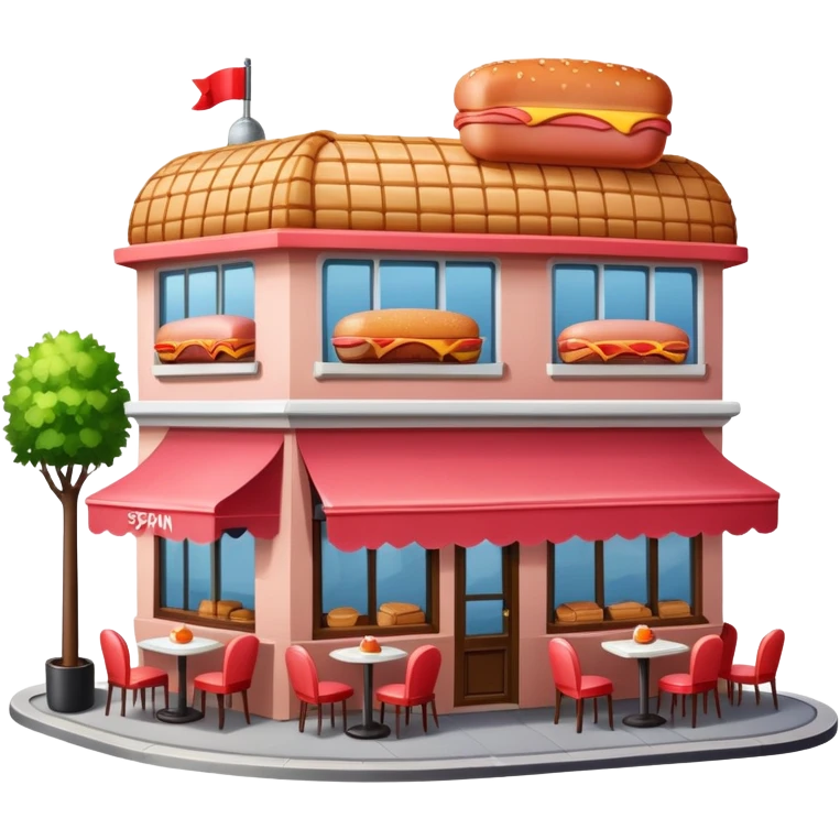 SPAM MEAT PARIS cafe landscape  emoji