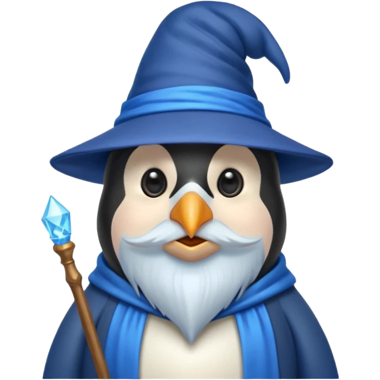 Penguin Wizard emoji