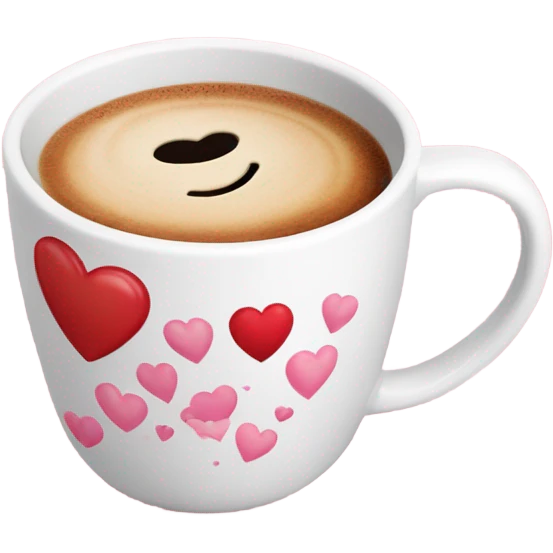 Valentines coffee mug emoji