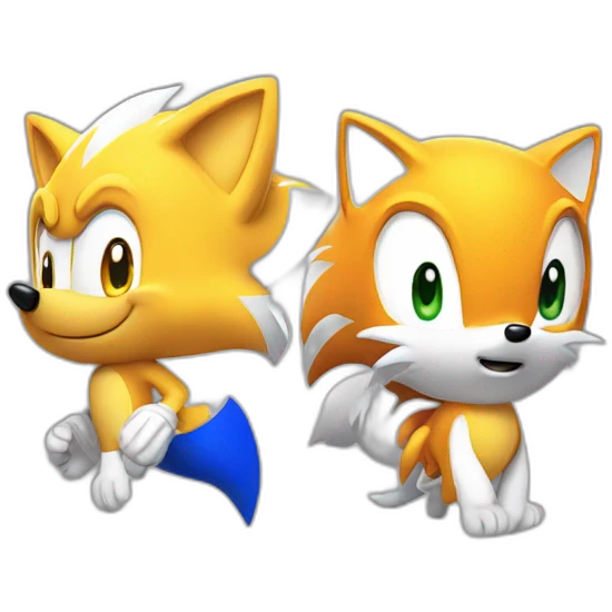 Sonic and Tails emoji