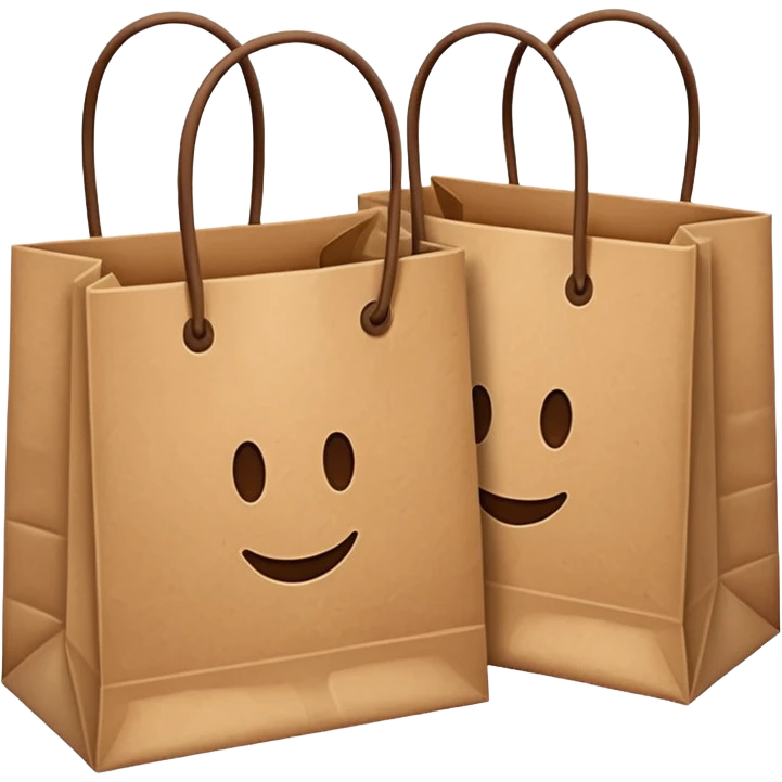 two shopping bags emoji