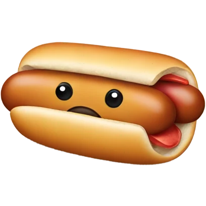 sad hot dog emoji