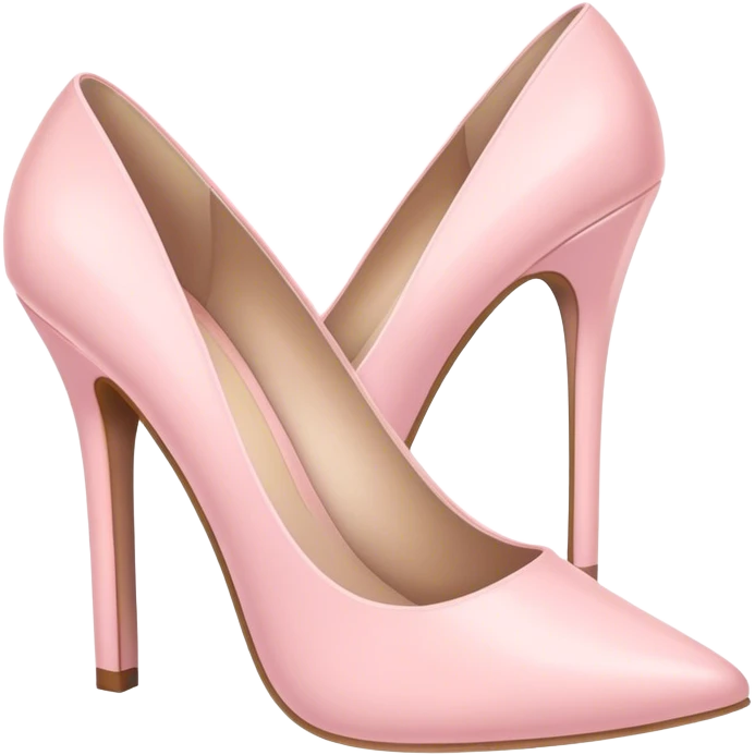 Pastel pink heels  emoji