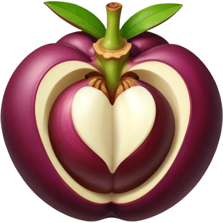 Only Mangosteen flesh emoji