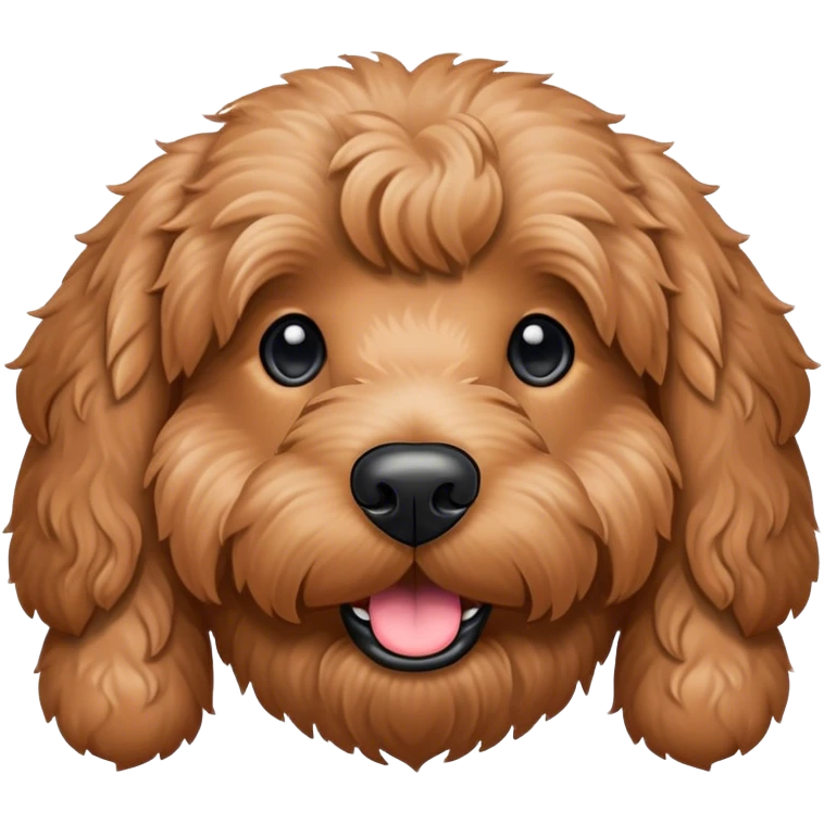 Golden doodle dog emoji