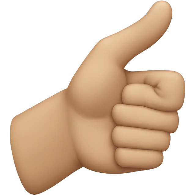 Hand in handshake way waving sideways emoji