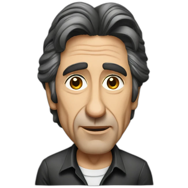 al pacino cartoon wearing shirt emoji