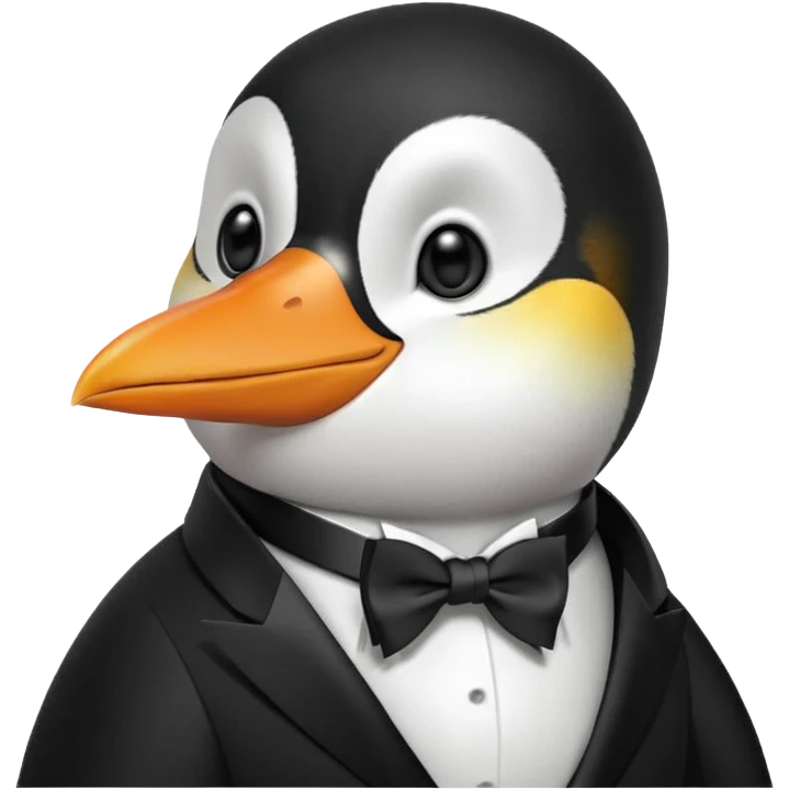 Pingouin chanteur emoji