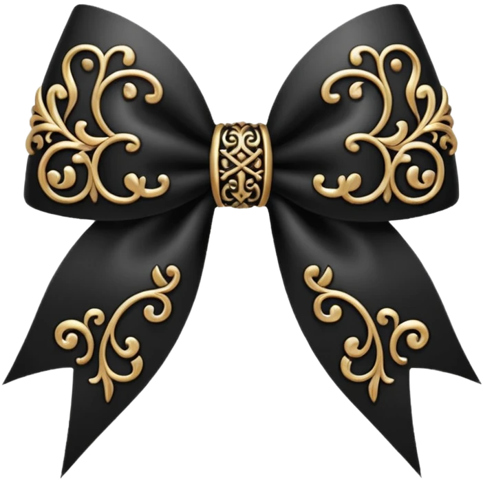 gothic bow emoji