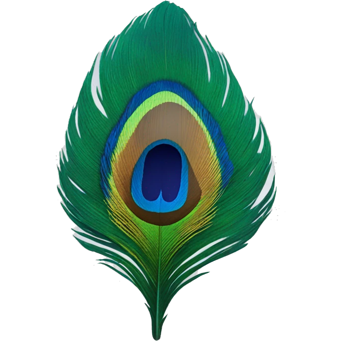 Peacock feather emoji