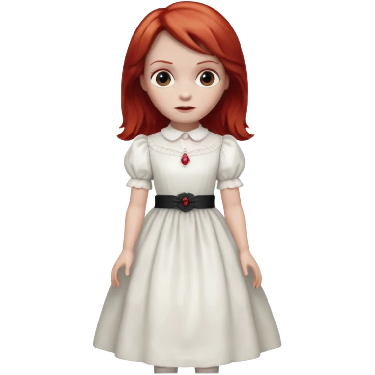 Annabelle doll (red hair) from The Conjuring movie emoji