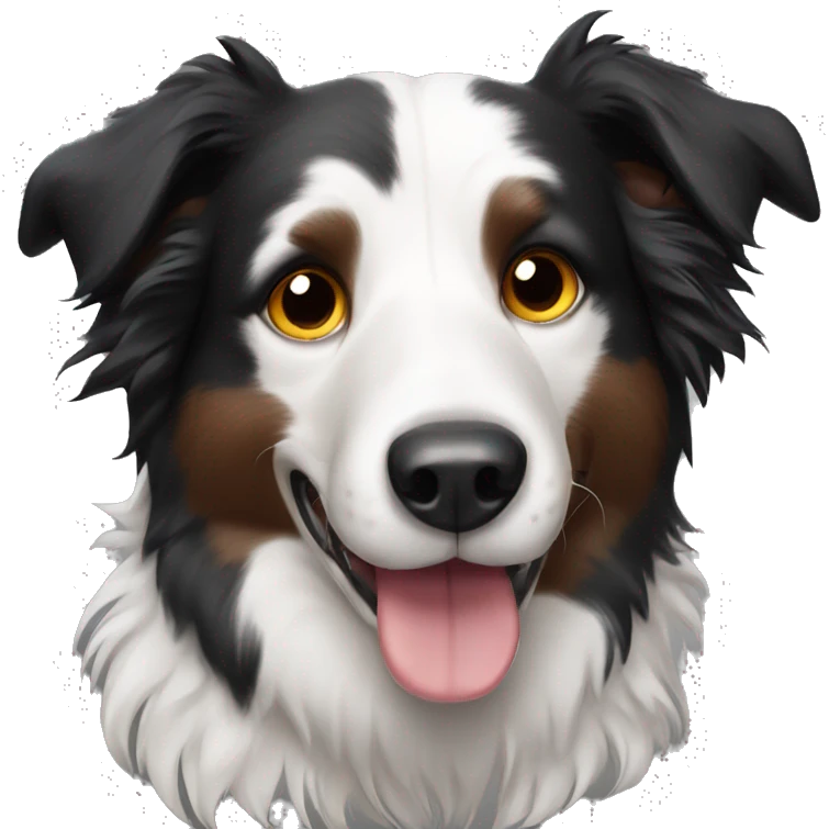Border collie dog emoji