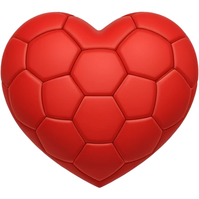 Heart with soccer ball emoji