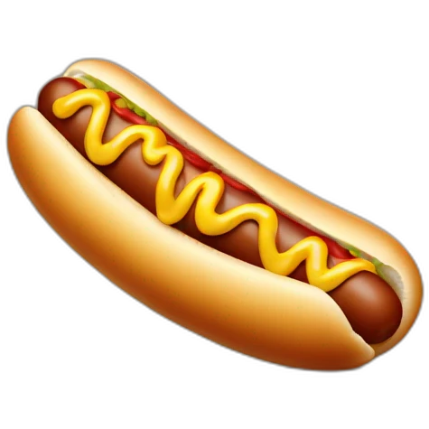 Hot dog emoji